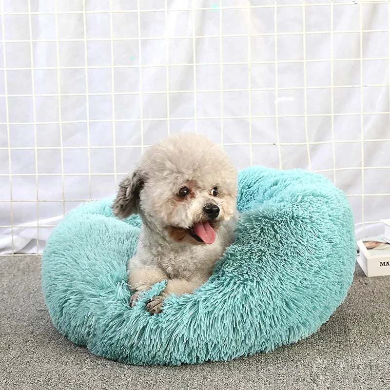Caminha Pet FluffyNest – Cama Quentinha de Pelúcia