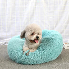 Caminha Pet FluffyNest – Cama Quentinha de Pelúcia