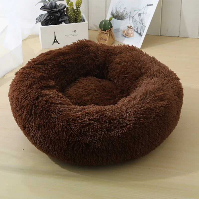 Caminha Pet FluffyNest – Cama Quentinha de Pelúcia