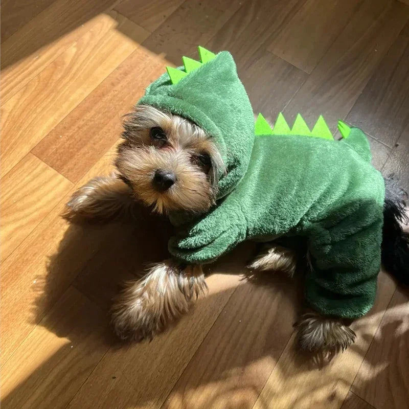 Macacão Pet Quentinho para Cachorros Pequenos e Médios
