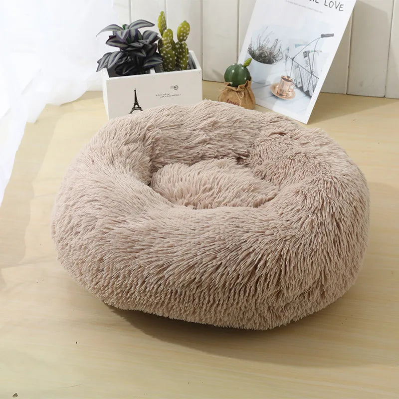 Caminha Pet FluffyNest – Cama Quentinha de Pelúcia