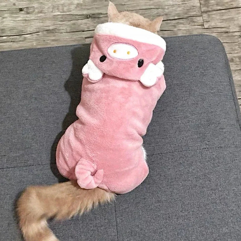 Macacão Pet Quentinho para Cachorros Pequenos e Médios