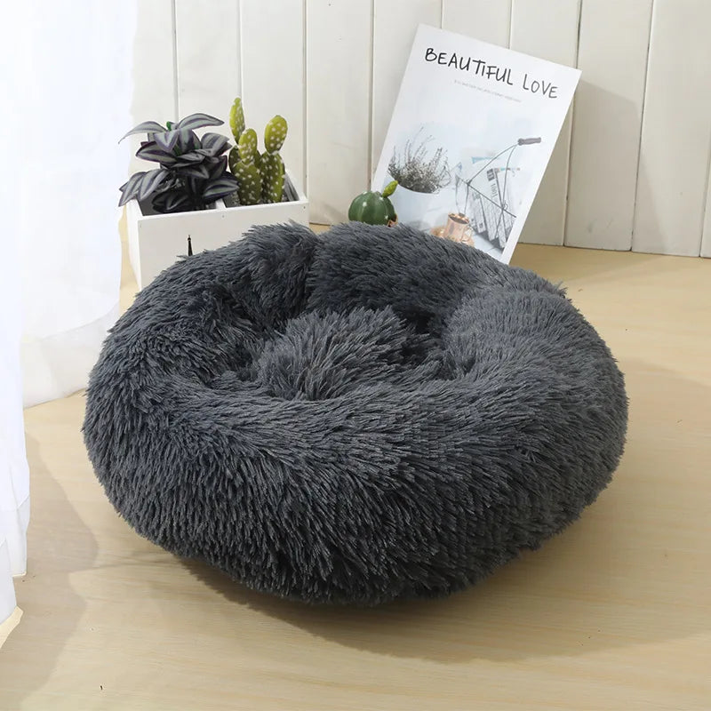 Caminha Pet FluffyNest – Cama Quentinha de Pelúcia