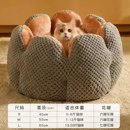 Cama Puff Pet Florzinha™ - Ultra Macia Para Gatos