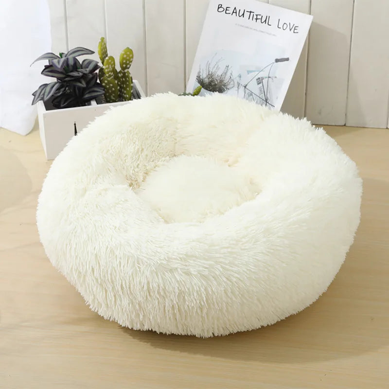 Caminha Pet FluffyNest – Cama Quentinha de Pelúcia
