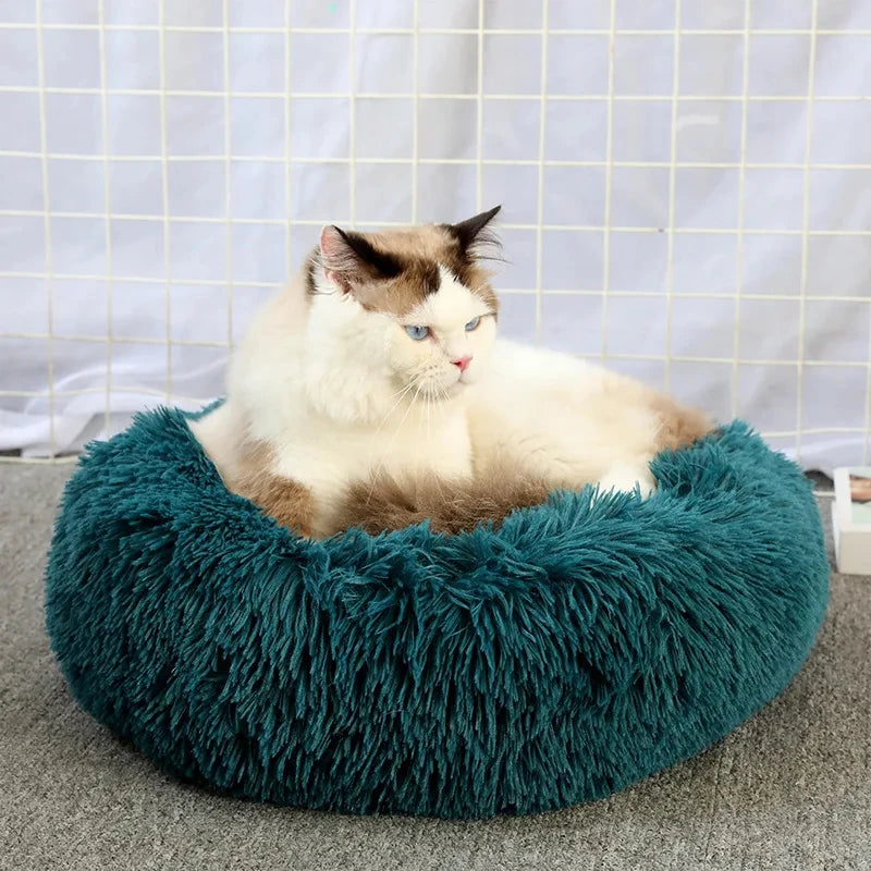 Caminha Pet FluffyNest – Cama Quentinha de Pelúcia