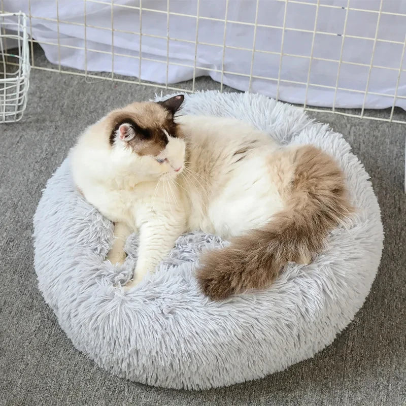 Caminha Pet FluffyNest – Cama Quentinha de Pelúcia