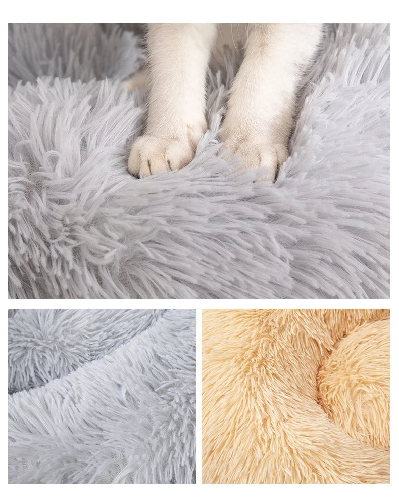 Caminha Pet FluffyNest – Cama Quentinha de Pelúcia