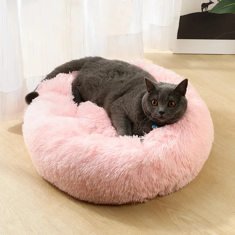Caminha Pet FluffyNest – Cama Quentinha de Pelúcia