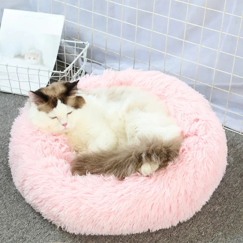 Caminha Pet FluffyNest – Cama Quentinha de Pelúcia