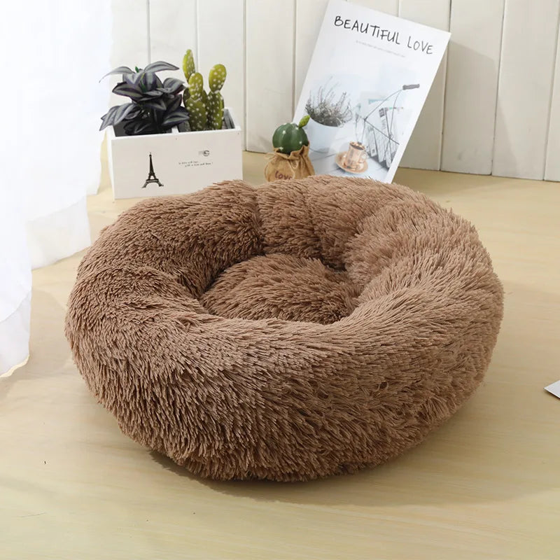 Caminha Pet FluffyNest – Cama Quentinha de Pelúcia