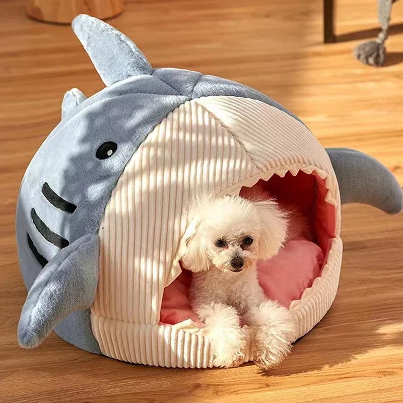Shark Cat Cave Bed