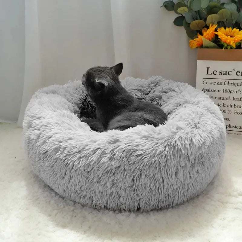 Caminha Pet FluffyNest – Cama Quentinha de Pelúcia