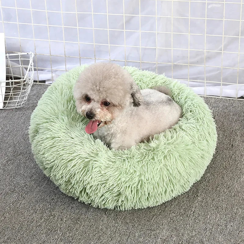Caminha Pet FluffyNest – Cama Quentinha de Pelúcia