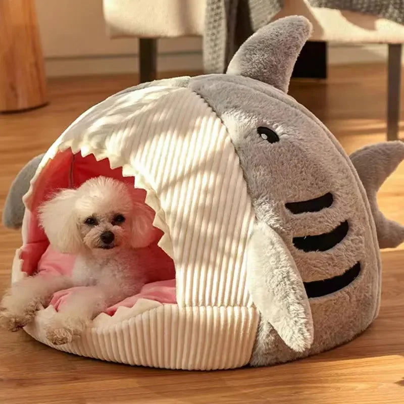 Shark Cat Cave Bed