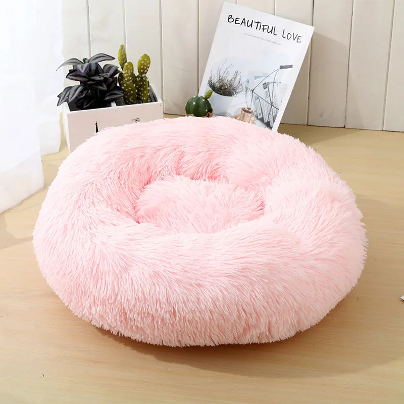 Caminha Pet FluffyNest – Cama Quentinha de Pelúcia