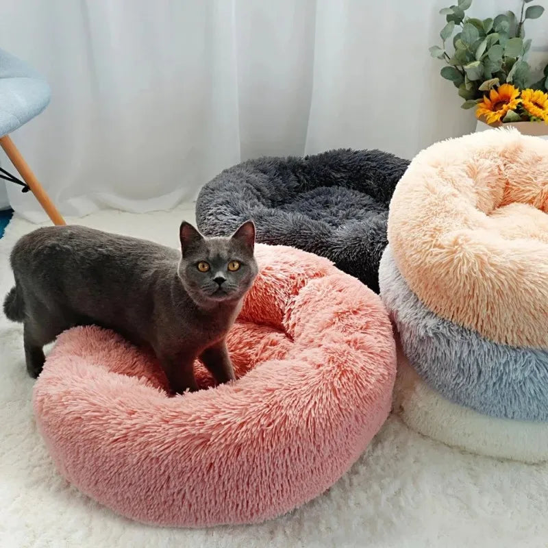 Caminha Pet FluffyNest – Cama Quentinha de Pelúcia