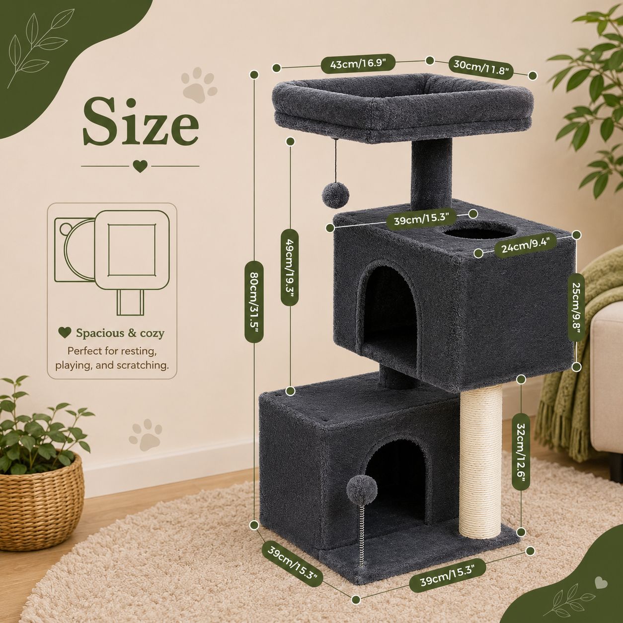 Luxury Cat Tree Tower