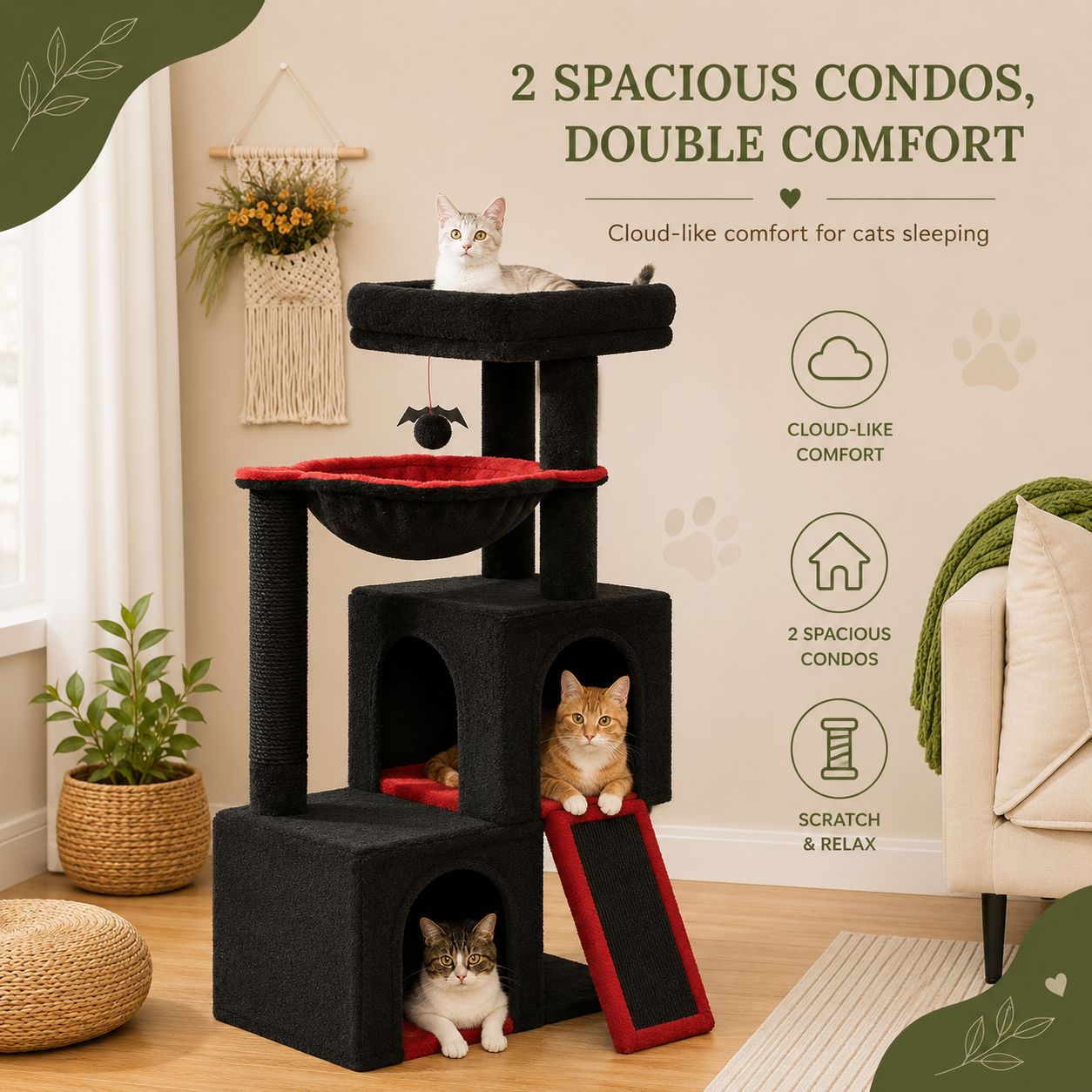 Luxury Cat Tree Tower