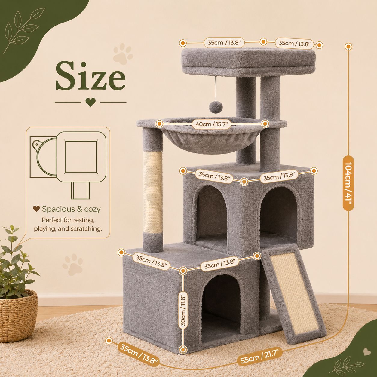 Luxury Cat Tree Tower