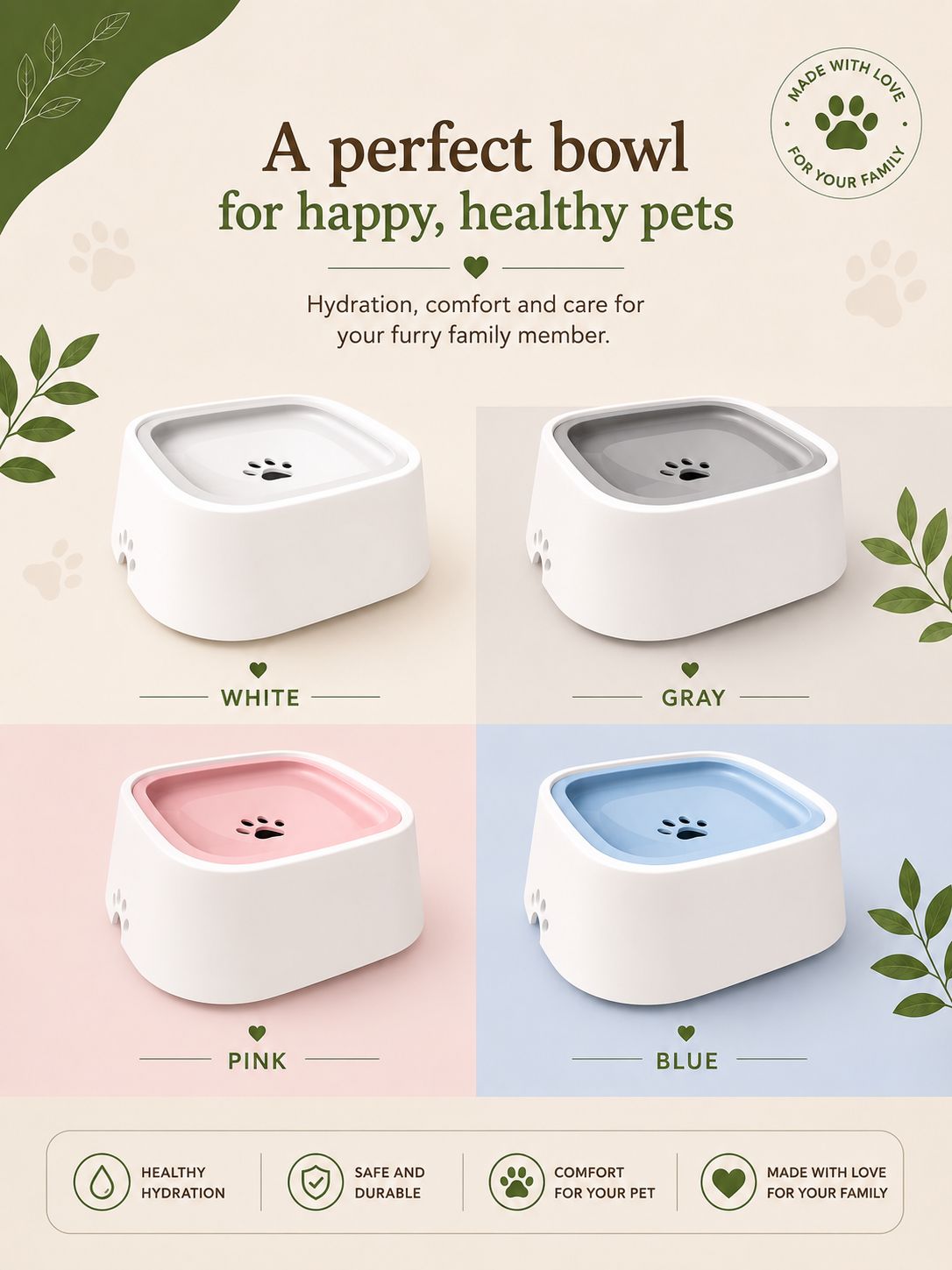 Floating Pet Water Bowl